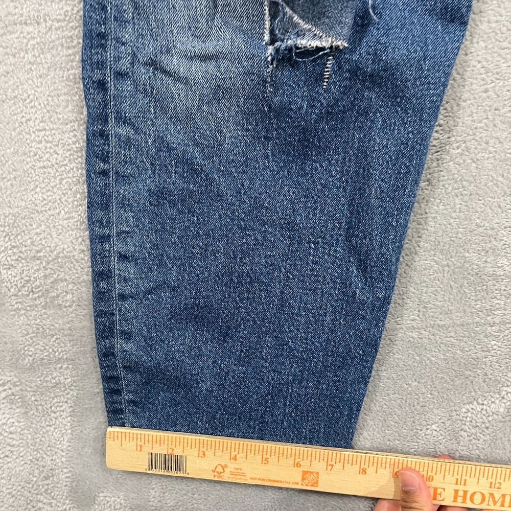 Torrid Jeans Womens High Rise Straight  20R Blue Button Fly Distressed Y2K Retro - Picture 5 of 9